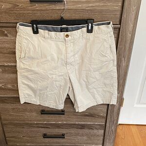 J. Crew Light Beige Flat Front Shorts